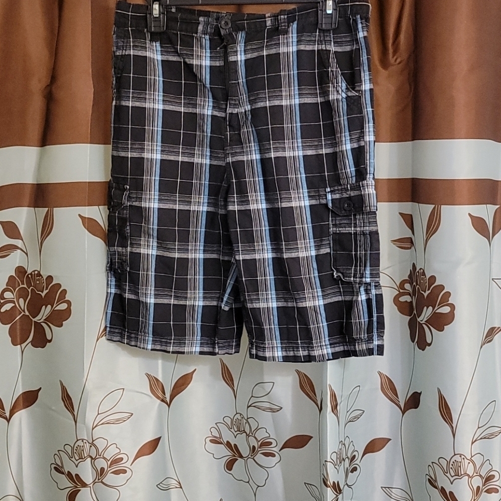 Airwalk Boys Plaid Cotton 10 inch Shorts